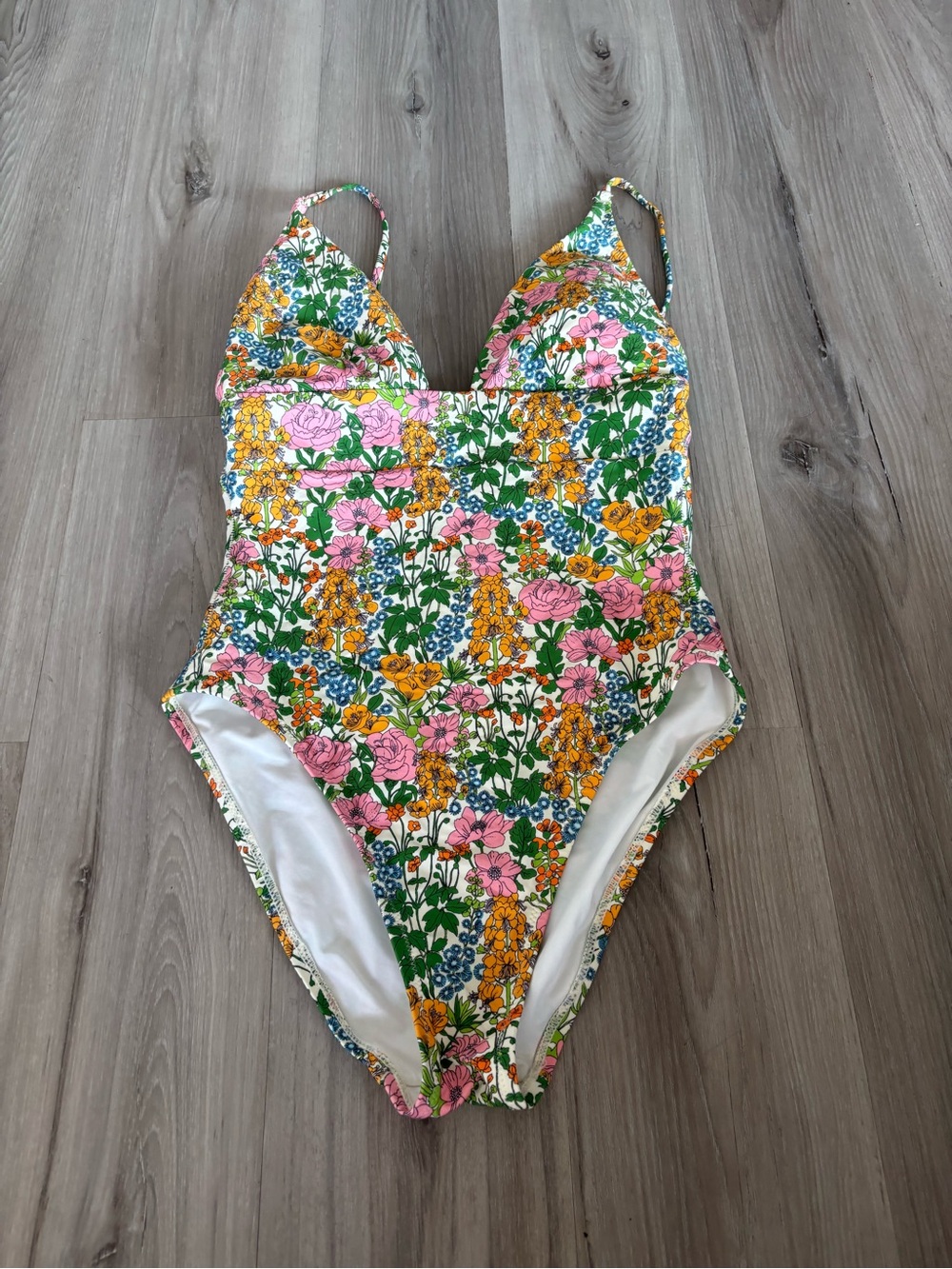 NWOT J. Crew With Liberty Fabric 6 Floral Pink Swim
